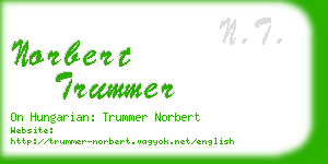 norbert trummer business card